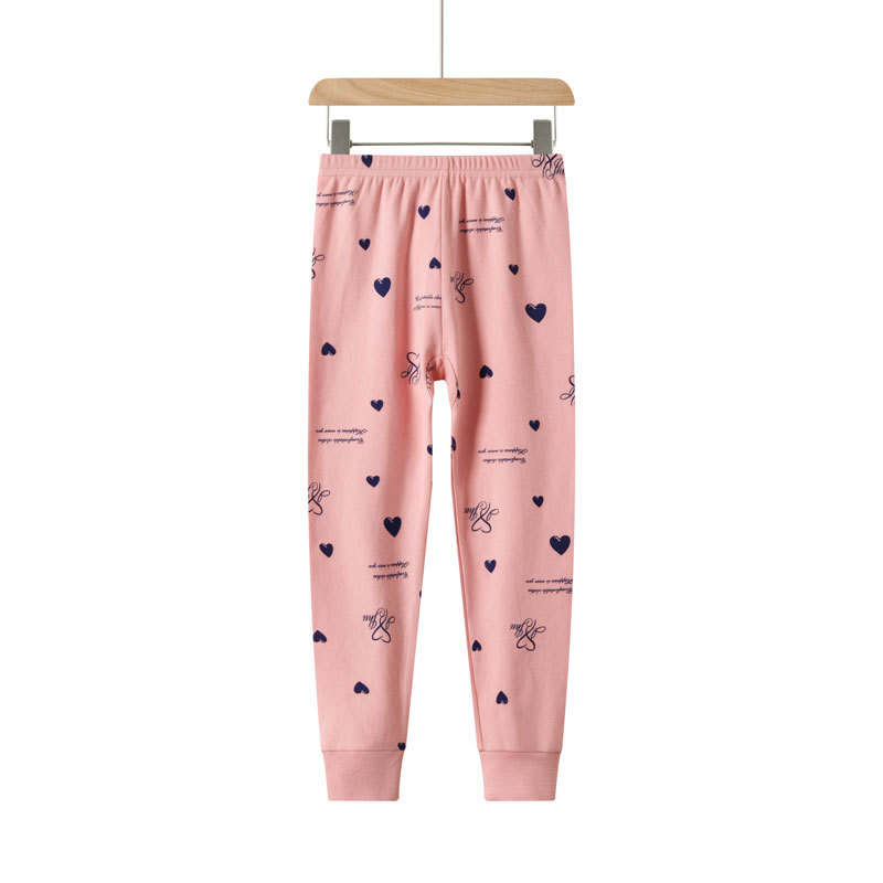 Children's Cotton Wool Pants for Autumn and Winter Children's Cotton Soft Breathable Autumn Pants Baby's Printed Warm Home Pajama Pants