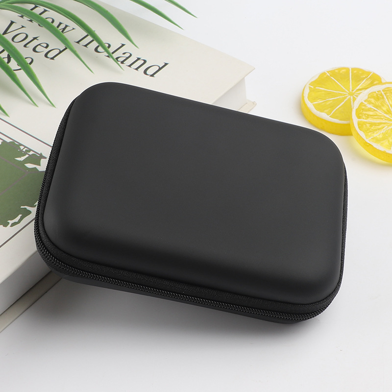 Hard disk pack power supply digital data cable wired headset storage bag remote control storage box eva mobile phone zipper bag