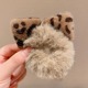 15# leopard ear hair ring-brown