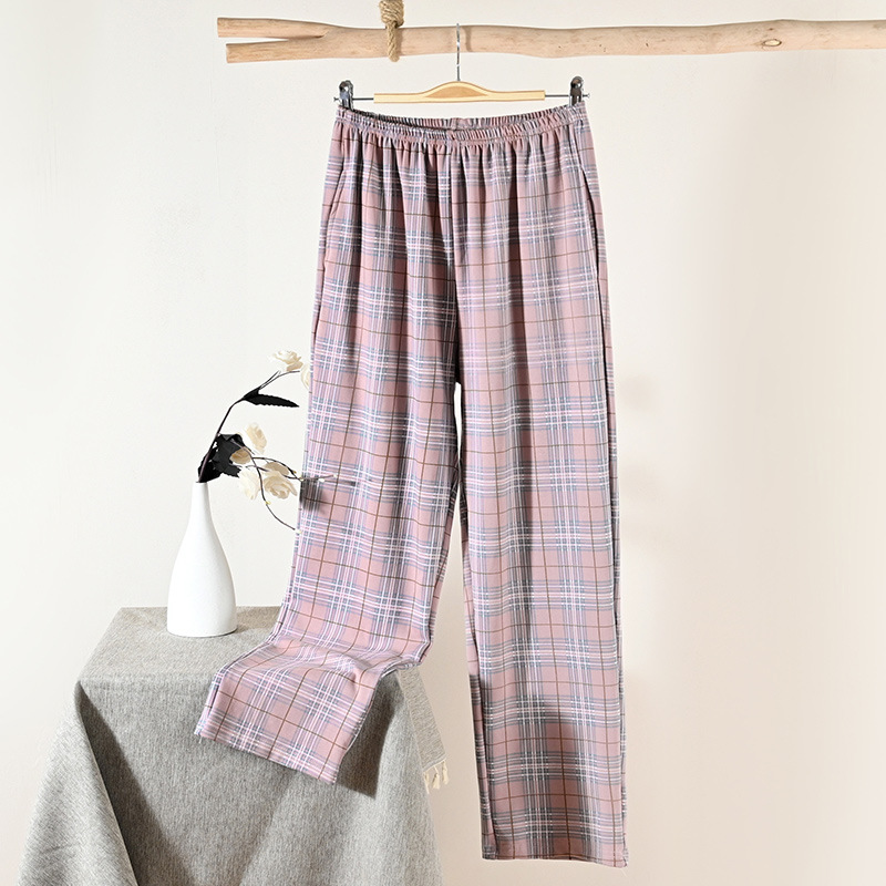 [can be made on behalf of] [12] knitted cotton women's pants pajama pants four seasons home pants polyester cotton thin ladies