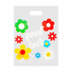 Transparent Hyun-a Flower Plastic Thickened Nice Small Handbag Makeup Gift Clothing Packaging Transparent Beauty Makeup