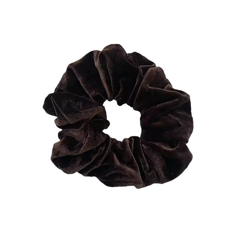 Velvet large hair band large autumn and winter retro American temperament niche simple fashion hair tie head flower rubber band New