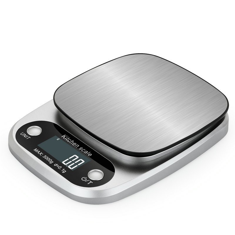 New household kitchen scale electronic scale 0.1g food gift stainless steel precision electronic balance platform scale 1G scale