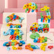 Cross-border Wooden Early Childhood Education Three-dimensional Puzzle Building Blocks Animal Traffic Cognition Puzzle Baby Intelligence Development Toy