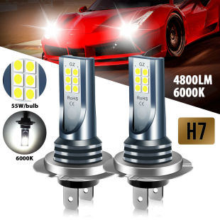 Car fog light bulb h11 h1 h3 9005 881 880 h4 h7 2835 12smd led car light