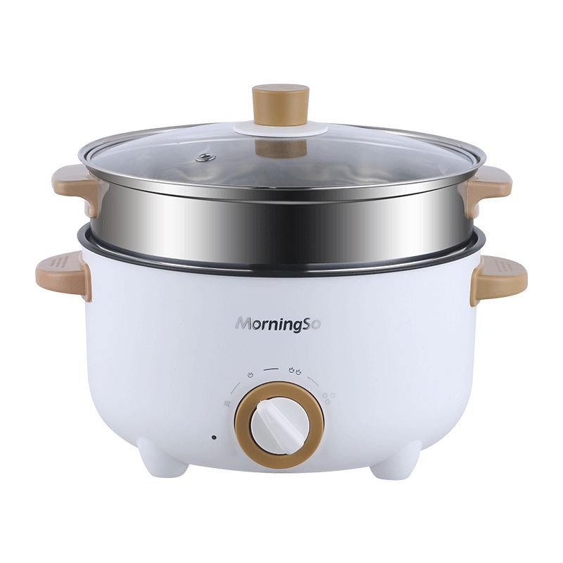 Electric Hot Pot Household All-in-One Electric Cooking Pot Electric Stir-frying Pot Non-stick Pot Small Electric Pot for Dormitory Students