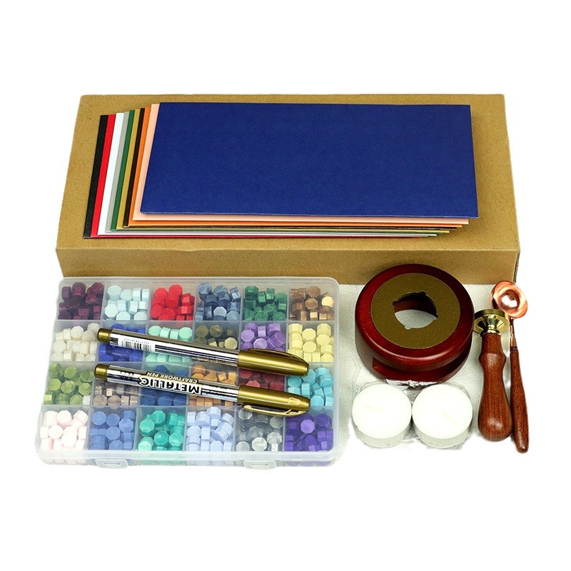 European color fire paint wax grain suit 24 color fire paint seal wax grain mixed color fire paint candle melting furnace and other factory wholesale