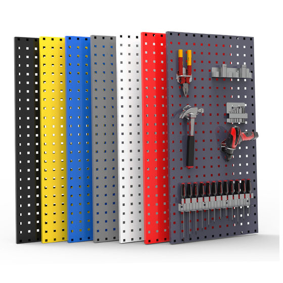Hole board square hole hanging board tool storage wall hook thickened display rack hardware car accessories metal hanger
