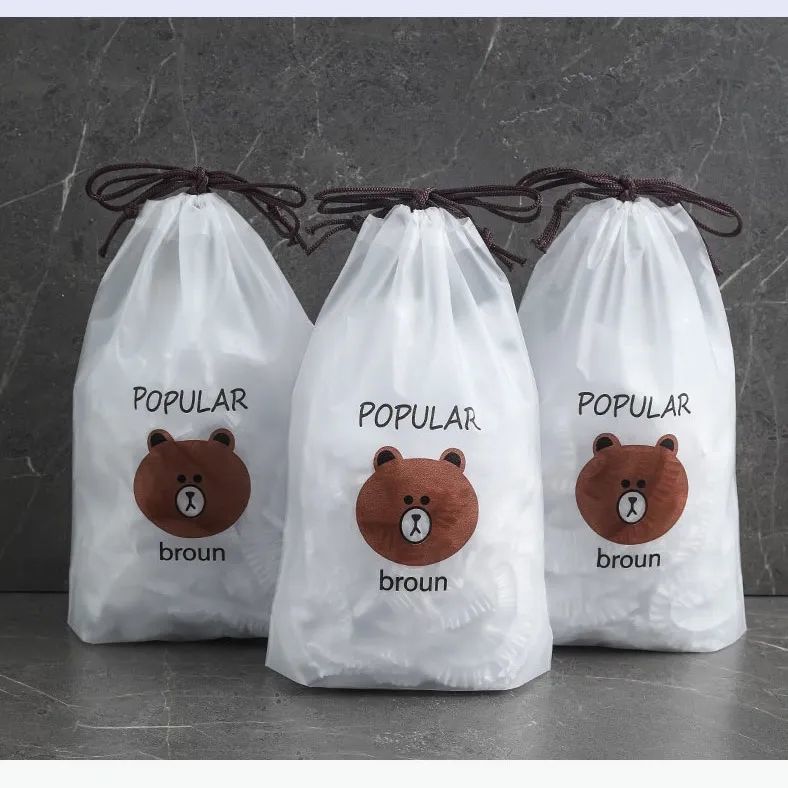 Food-grade cling film cover self-sealing household leftovers bowl cover disposable color cling film cover elastic bowl cover