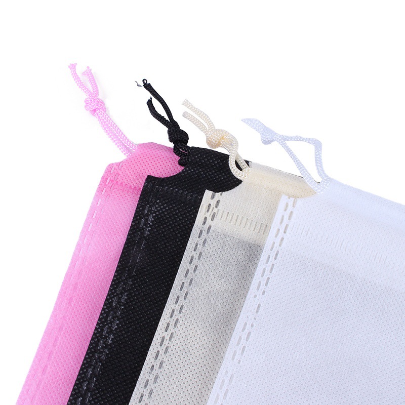 Non-woven bundle pocket spot drawstring shoes storage bag home dustproof blank non-woven bag wholesale
