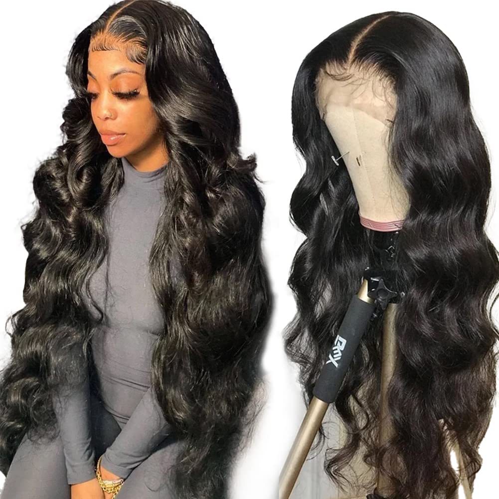 Amazon medium large wave full head cover long curly hair anti-hand woven front lace wig with mesh 30-inch in stock