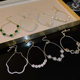 Zircon Diamond Pull Bracelet Korean Emerald Super Flash Bracelet Temperament High-grade Girlfriend Bracelet Wholesale Women's Fashion
