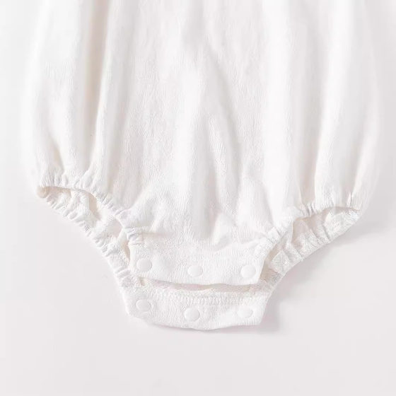 2024 Summer New Pure Cotton Class A Bag Fat Clothes Cute Lace Full Moon Hundred Days Princess Ha Clothes Newborn Clothes