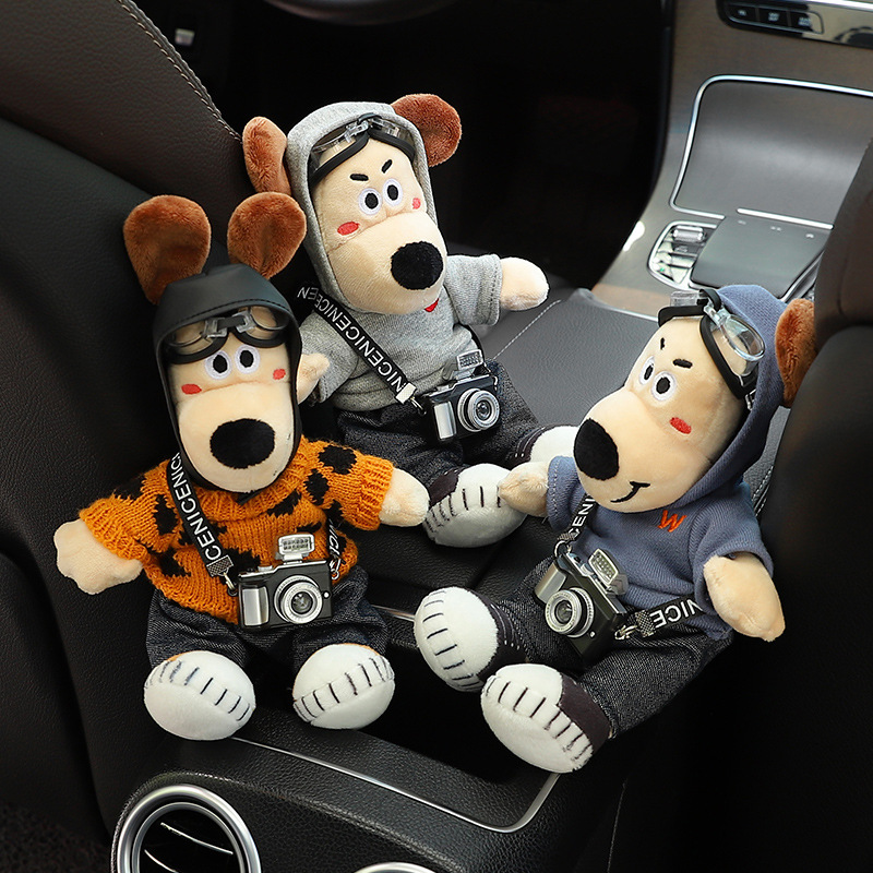 Car tissue box hanging creative car seat back tissue box cartoon cute car decoration supplies