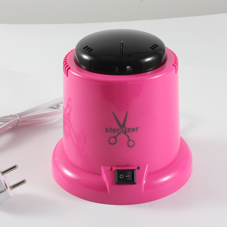 Nail Tools Disinfecting Machine Metal Scissors Tweezers Mini Disinfecting Cabinet High Temperature Antivirus Bacteria Disinfecting Cup for Nail Art
