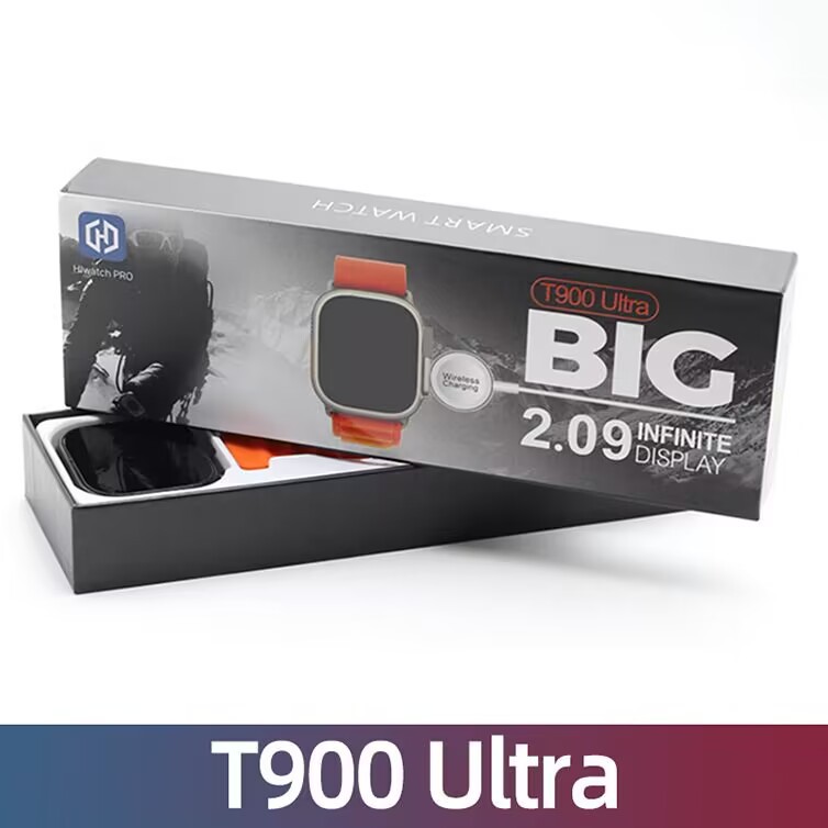 T900Ultra smart watch bluetooth call watch wireless charging heart rate monitoring sports smart watch factory