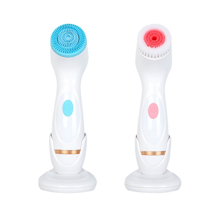 Electric facial cleanser silicone facial cleanser charging waterproof pore cleaner beauty instrument massage instrument factory direct sale