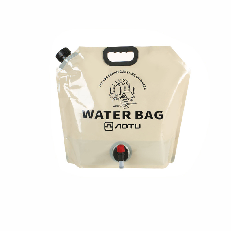 Outdoor large capacity water bag 9L portable folding water storage bag camping car soft drinking bucket food grade water storage bag