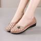 Mom Sandals Plastic Soft Sole Summer 2023 New Style Hole Shoes Middle-aged and Elderly Comfortable Hollow Women's Shoes Mesh Shoes