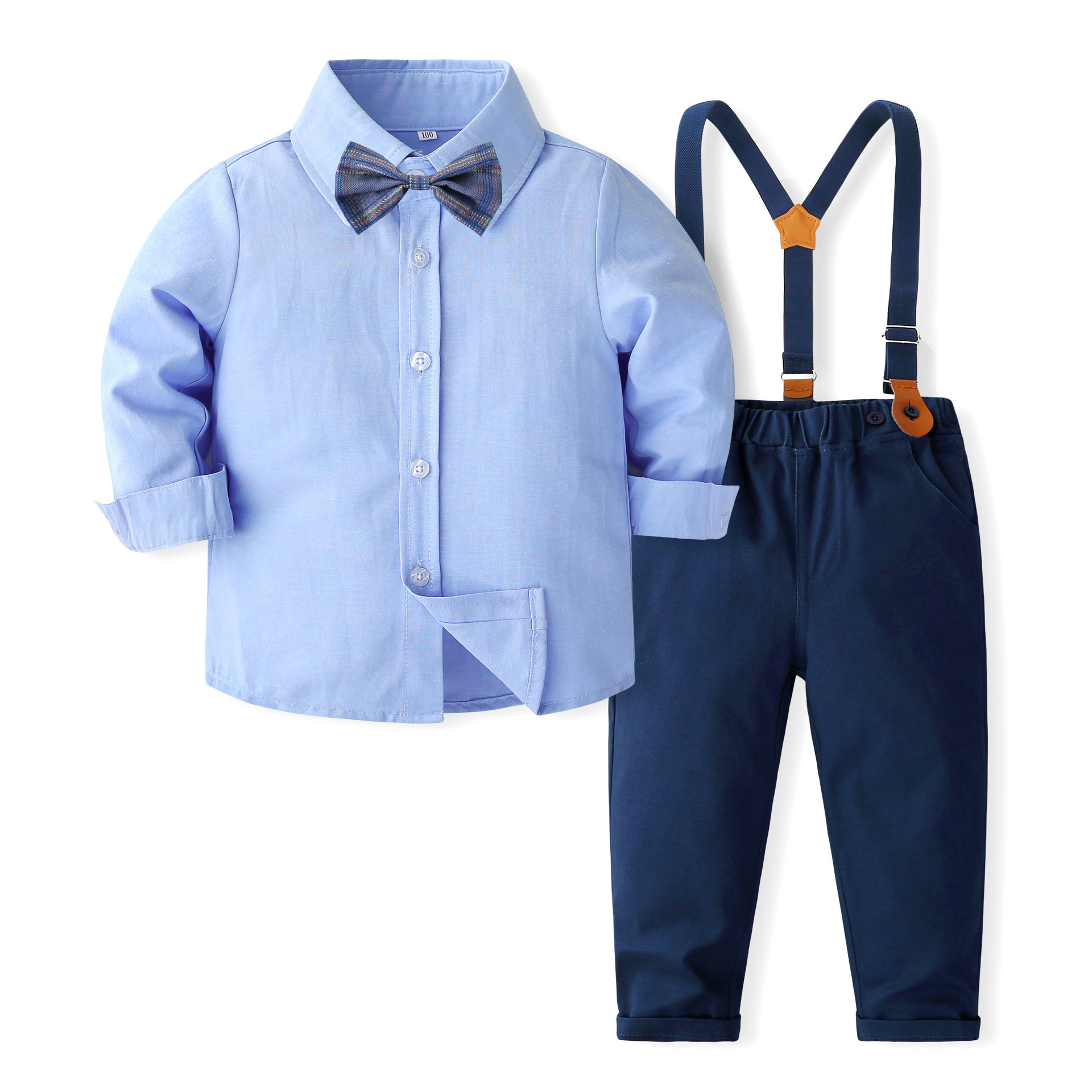 Boys' spring and autumn suit dress suit children's wedding flower girl host suit baby stage costume