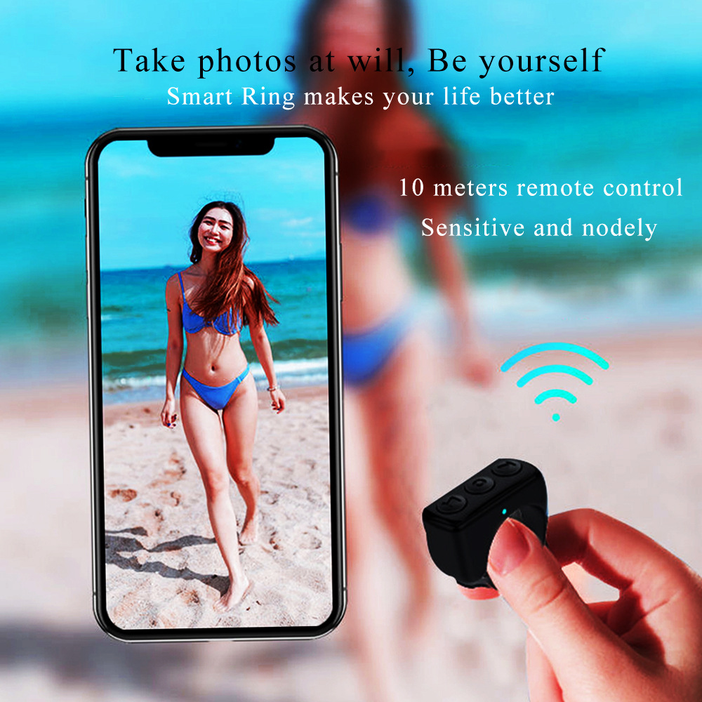 Mobile phone Bluetooth remote control trembles fast hand brush video e-book PPT page turning drama fast forward pause artifact