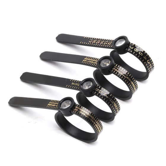 Measuring band magnifying glass ring soft size ring finger ruler artifact ring finger circumference number tool