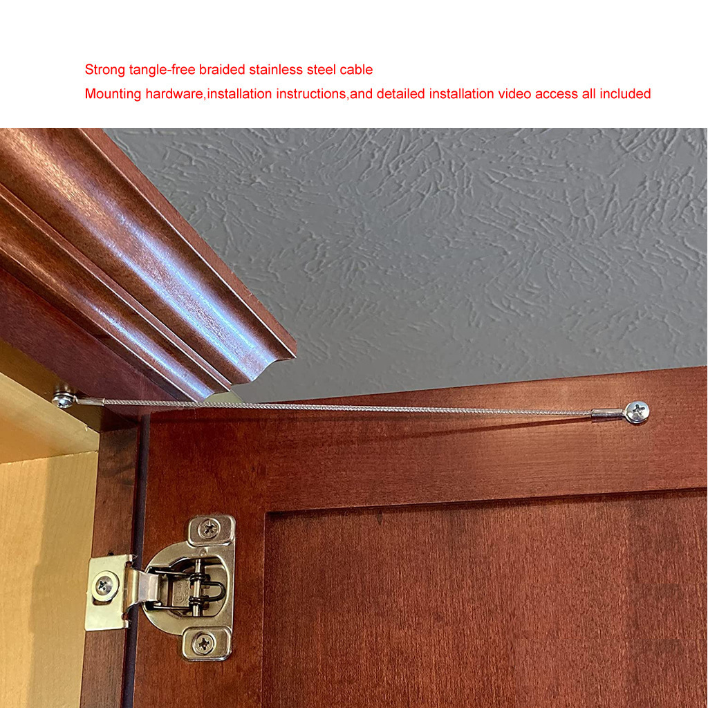 Cross-border spot stainless steel marine rope pin door limiter pin connection rope furniture home kitchen cabinet door rope