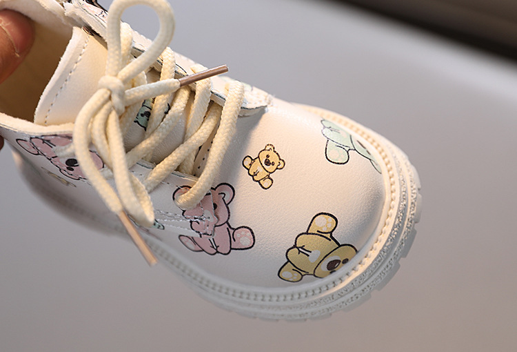 Winter Neue Mädchen Martin stiefel plus samt kurze stiefel baby schuhe cartoon bär zwei baumwolle leder stiefel großhandel generation_voghion.com
