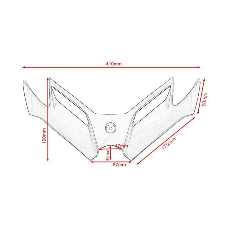 Suitable for Kawasaki Kawasaki Ninja 300 Ninja 250 motorcycle front fairing air intake spoiler beak