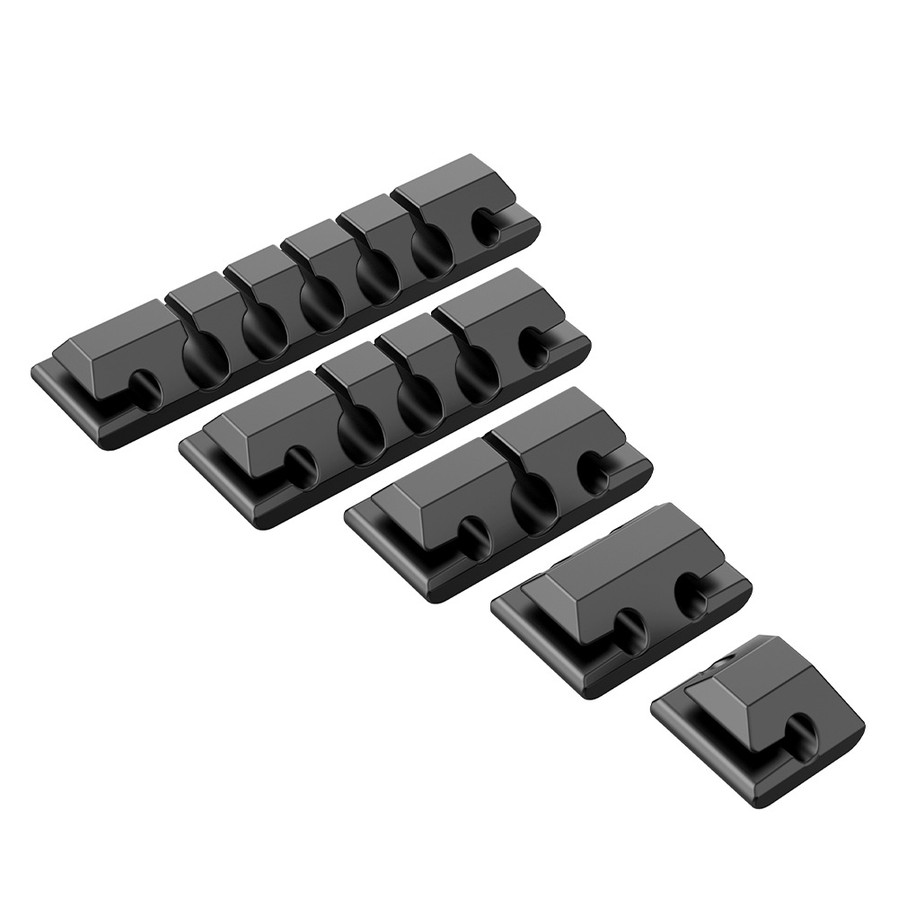 Factory direct porous storage silicone desktop organizer line card data cable hub seamless self-adhesive Winder