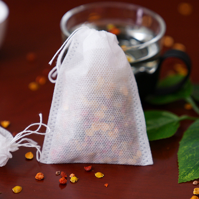 Cross-border wholesale disposable drawstring tea bag Chinese medicine decocting residue filter bag food grade non-woven tea bag