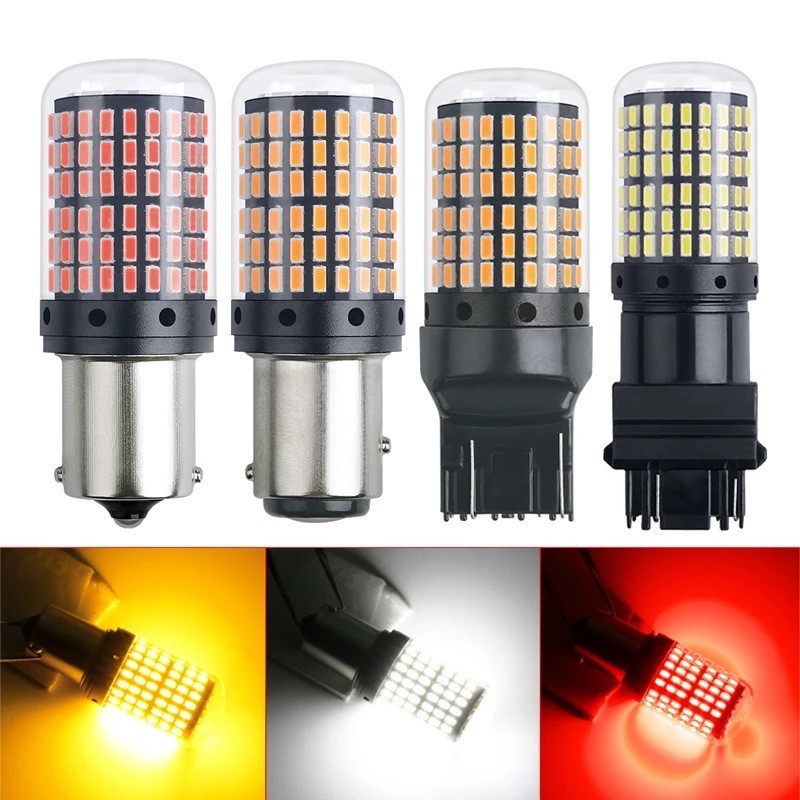 車の Led ブレーキライトターンシグナルランプ 1156 T20 3014 144smd 電球ちらつき防止高輝度 Canbus 互換|undefined