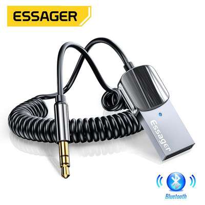 ESSAGER EB01 series Bluetooth 5.0 audio receiver 3.5mm car wireless audio transmitter adapter