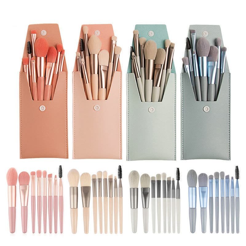 8 Makeup Brush Set Full Set Brush Beginners Portable Soft Hair Eye Shadow Brush Foundation Brush Beauty Tools Wholesale