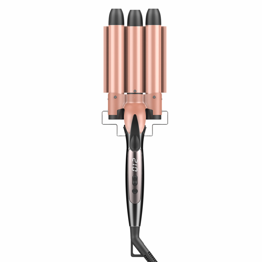 [Новый продукт] M-21 яичная рулона головка Curly Rolling Stick Цифровой контроль температуры Три ролика Коклект теплый яичный рулон розовый розовый золото