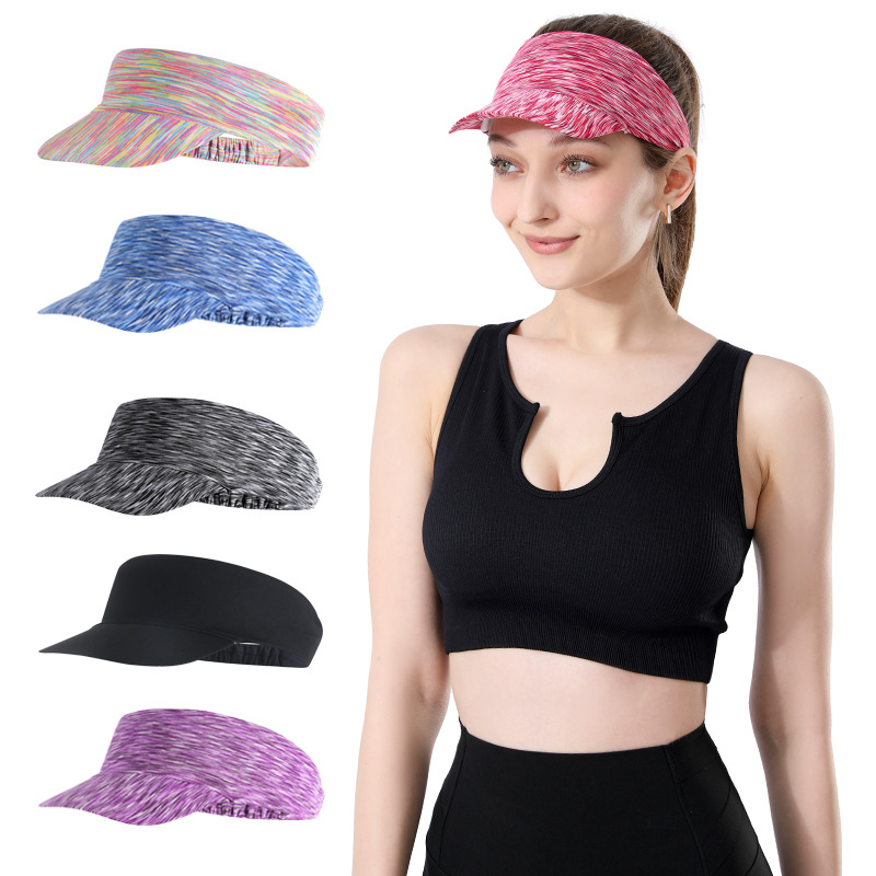 New cross-border hot-selling sunscreen running cap sports Outdoor Women's bundle sweat guide breathable portable sun hat