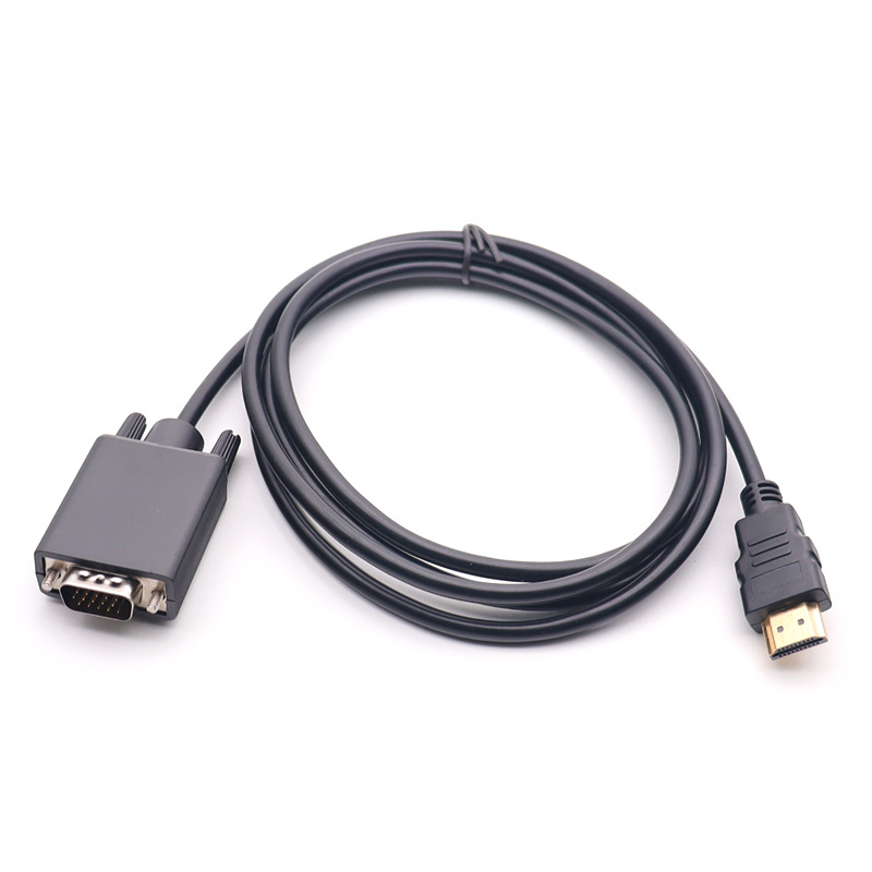 HDMI to VGA adapter cable with chip hdmi to vga computer notebook monitor projector conversion cable