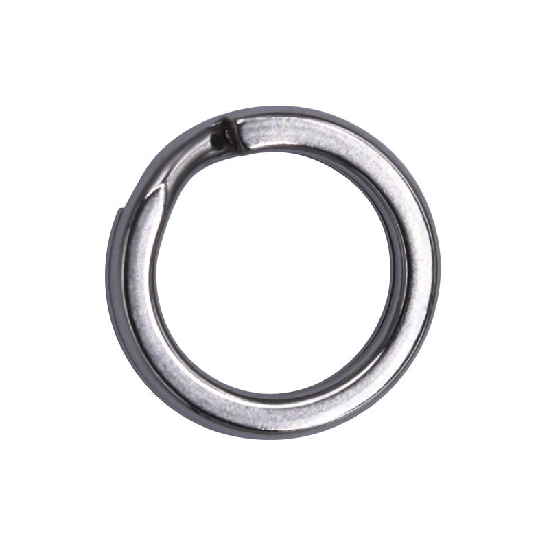 Luya flat double-ring high-strength stainless steel flat double-ring fake bait connector reinforced connection ring sea fishing accessories