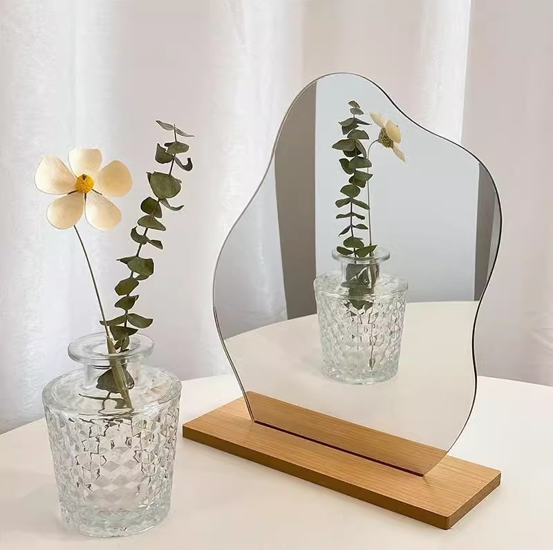 Irregular makeup mirror camera props mirror diy shaped concave shape desktop decorative ornaments acrylic mirror