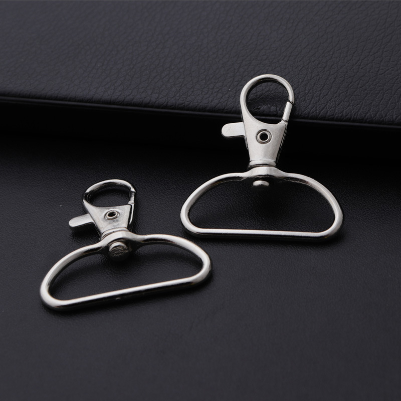 High quality DIY accessories 35mm dog chain keychain hook clasp lobster clasp access card lanyard buckle webbing fish mouth buckle