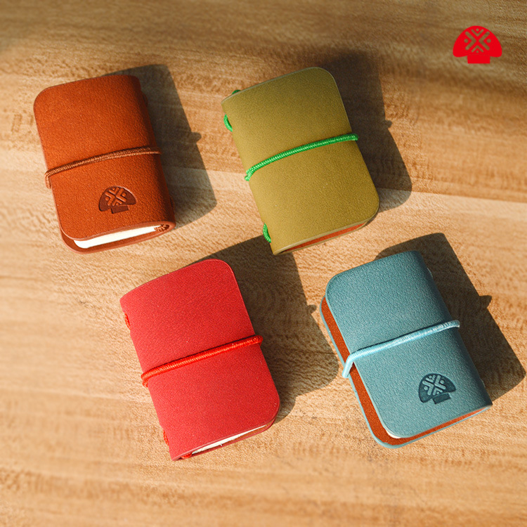 6 points dollhouse doll house super mini hand Ledger miniature props simulation small notepad leather notebook