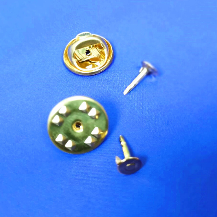 Wholesale Metal Butterfly Cap Micro Stamp Accessories Butterfly Buckle with Stab Needle Luxury Flat Cap High Cufflink Accessories