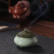 Ceramic household sandalwood burner three-legged tower incense coil incense line incense holder kiln change white porcelain incense burner multi-style spot wholesale