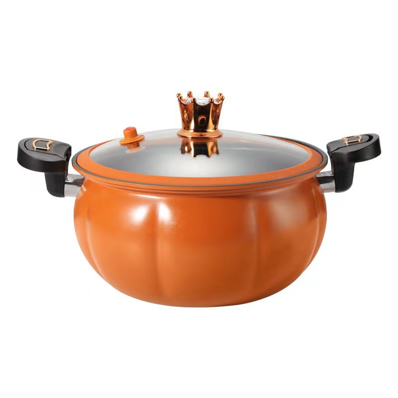 New Style Pumpkin Pot Micro Pressure Pot Household Soup Stew Pot Wholesale Non-stick Pan Multi-functional Micro Pressure Pot Cooking Pot Pressure Cooker