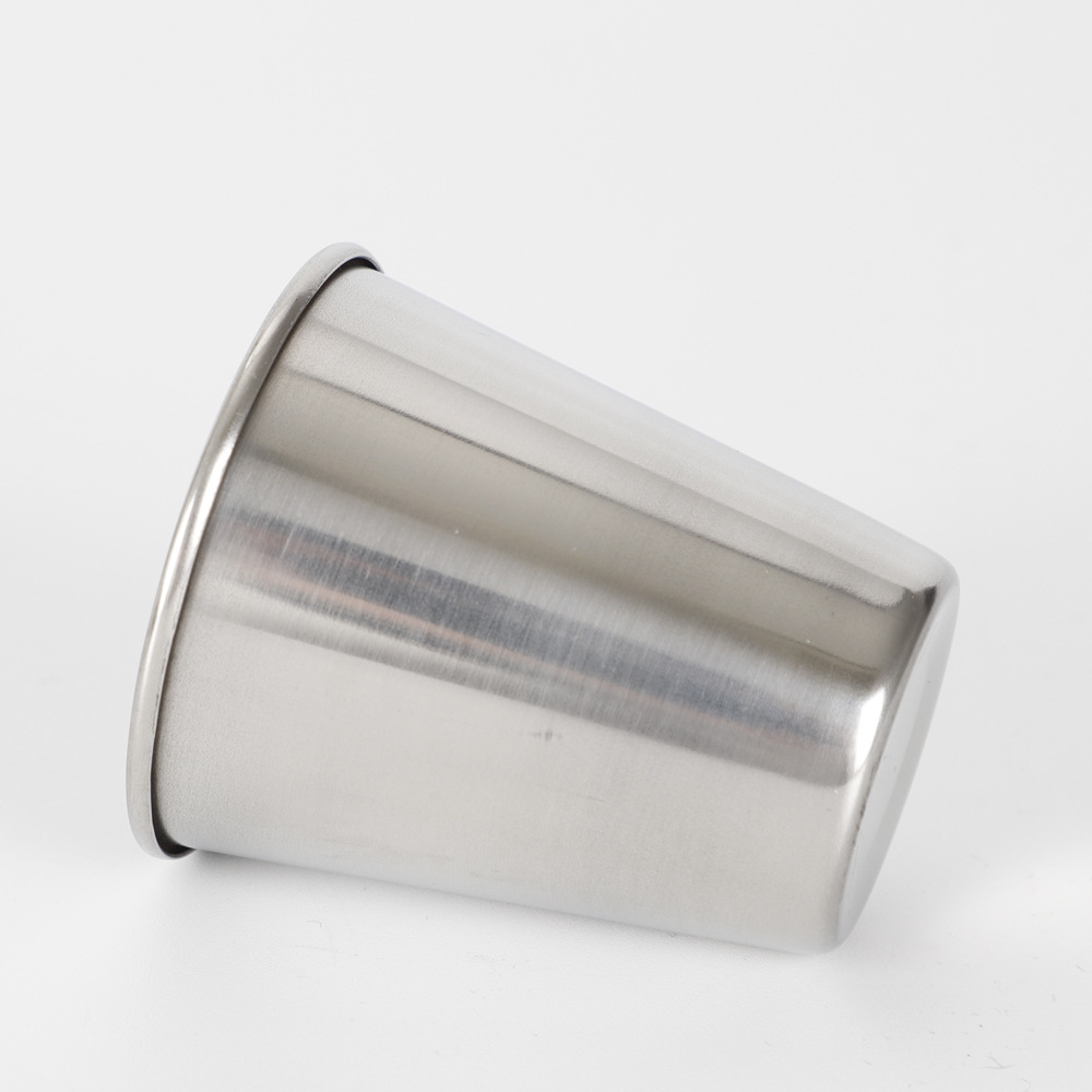 Factory Direct supply outdoor camping 70ml stainless steel wine glass spirits Glass 4 white wine glass wholesale portable cup cover