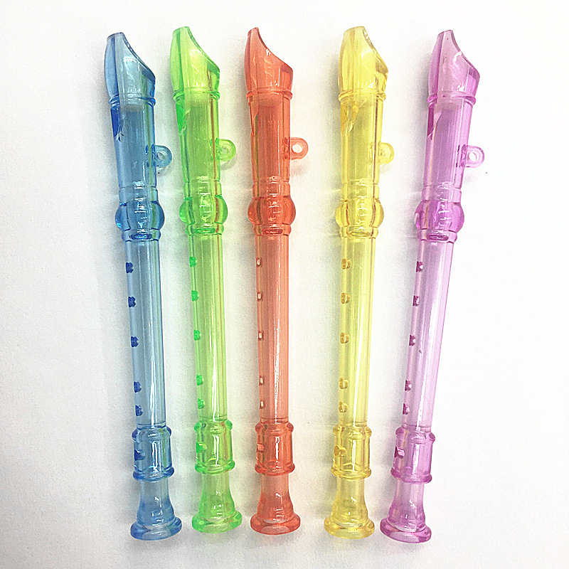 Plastic six-hole mini flute children's practice clarinet learning and teaching supplies early education music equipment promotional gifts