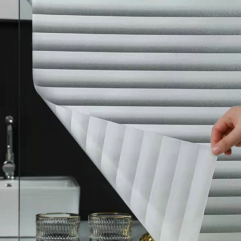 Electrostatic Glass stickers imitation blinds office light transmission frosted bathroom anti-peep glue-free window paper glass film