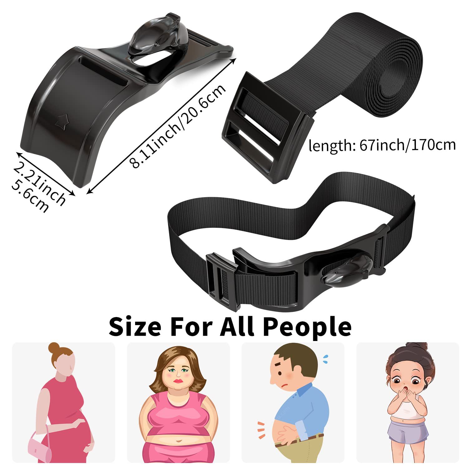 Car pregnant woman safety belt car driving co-driver special anti-belly pregnant driving artifact extension device