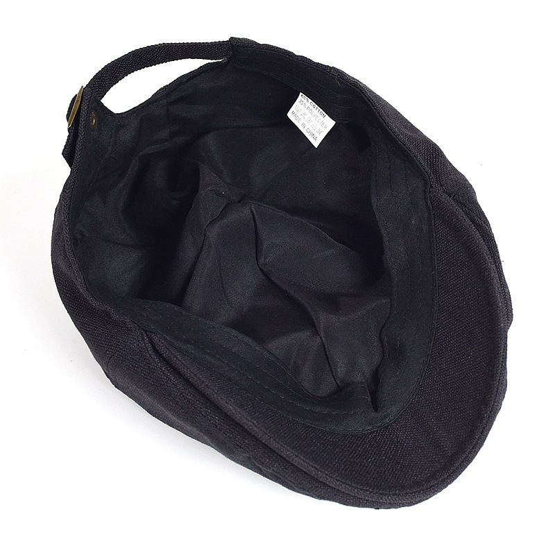 Japanese Style Retro Advanced Cap Men's Linen Breathable Summer Artistic Cotton Linen Beret Women's Short Edge Cap Detective Cap