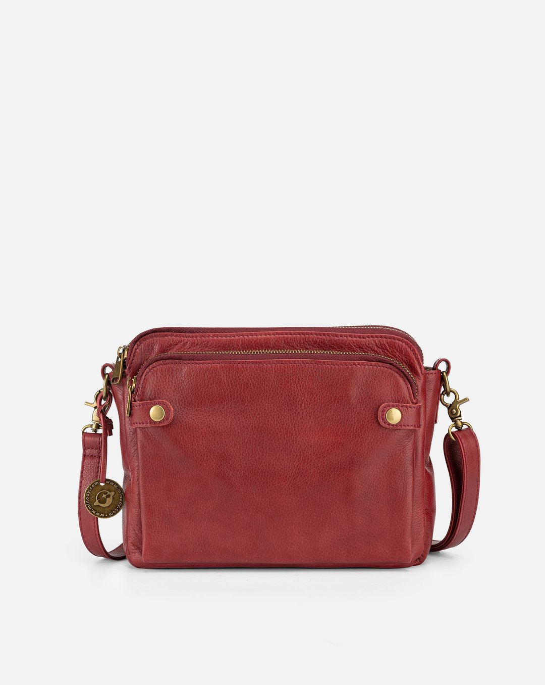 European and American Retro Three-layer Leather Crossbody Bag Cross-border Amazon Hot Selling PU Three-layer Leather Bag